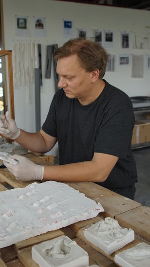 Guillaume Rouseré's studio.