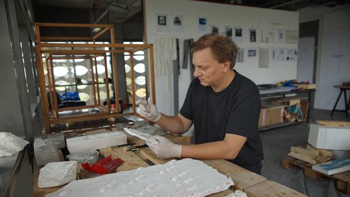 Guillaume Rouseré's studio.