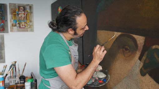 Hassan Manasrah's studio.