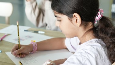 kids working