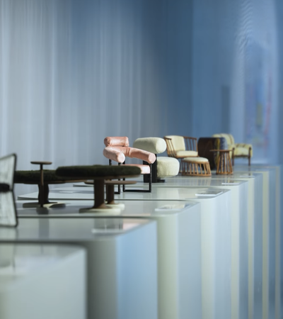 Exhibition with mini furniture