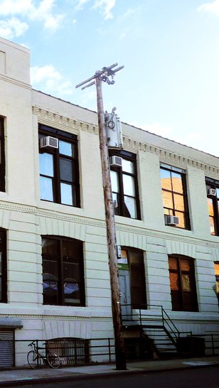 The International Studio & Curatorial Program in New York’s building façade.