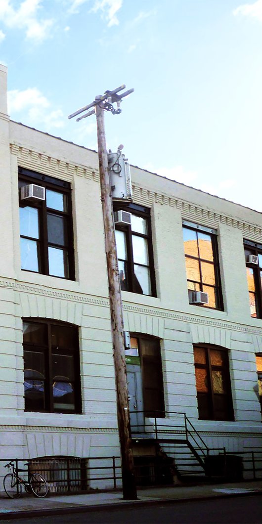 The International Studio & Curatorial Program in New York’s building façade.