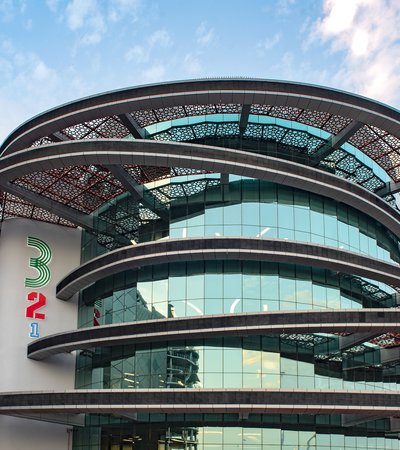 Exterior of Qatar Olympic Sports Museum