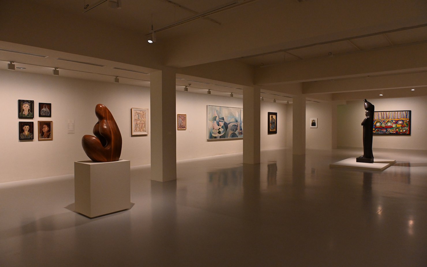 An Installation view of Gallery 8, Women in Society. Photo: Naifa Almarri. Courtesy of Mathaf: Arab Museum of Modern Art.