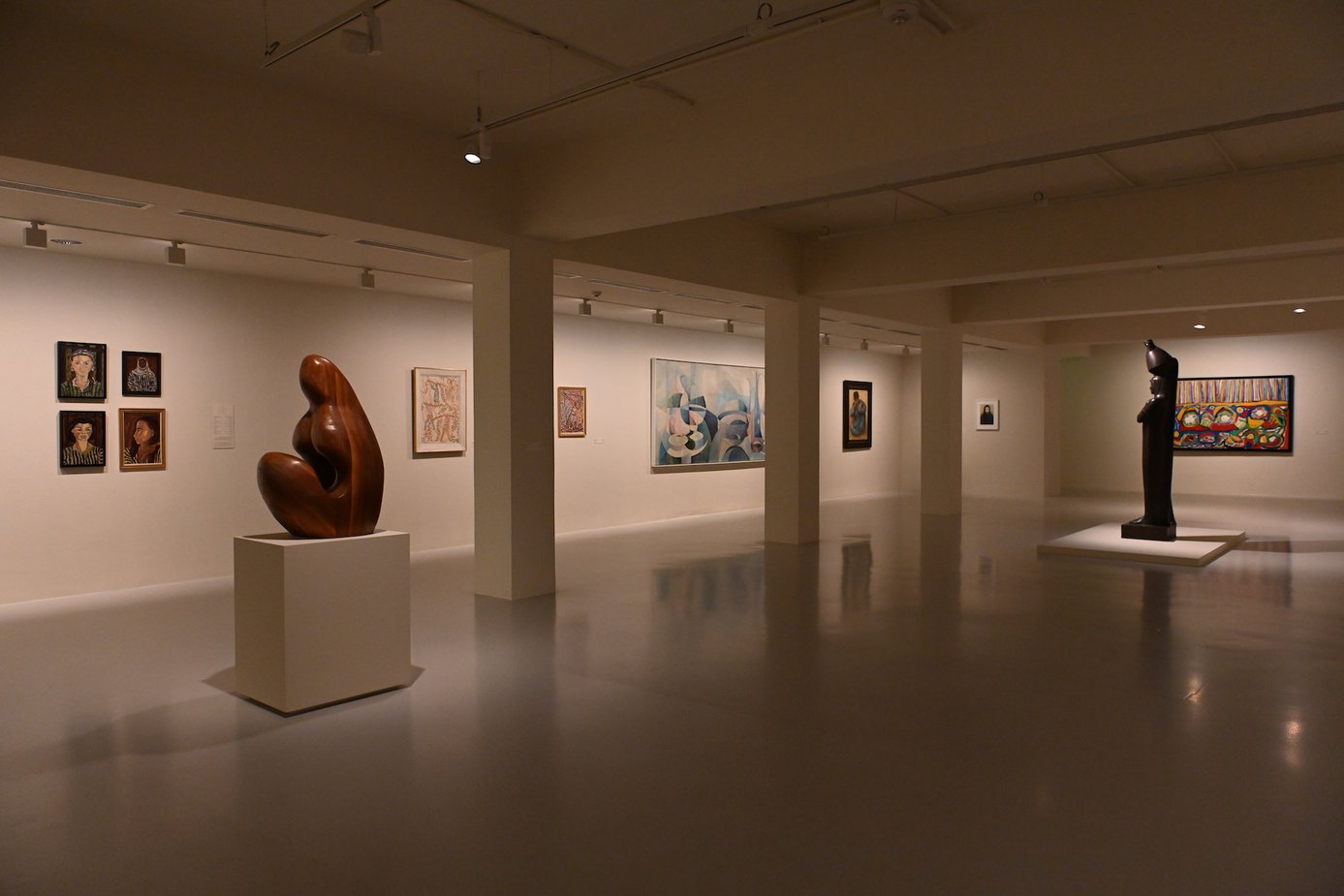 An Installation view of Gallery 8, Women in Society. Photo: Naifa Almarri. Courtesy of Mathaf: Arab Museum of Modern Art.