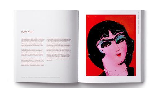 inner pages of the publication featuring text and images of Qajar women