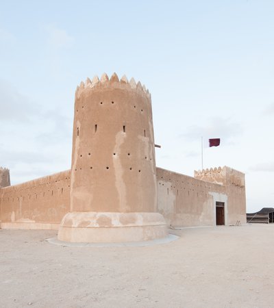 A side view of Al Zubarah Fort