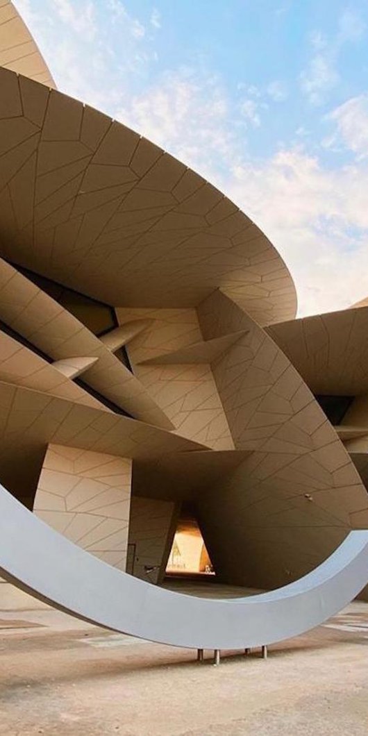 The Peace Bench at Qatar National Museum